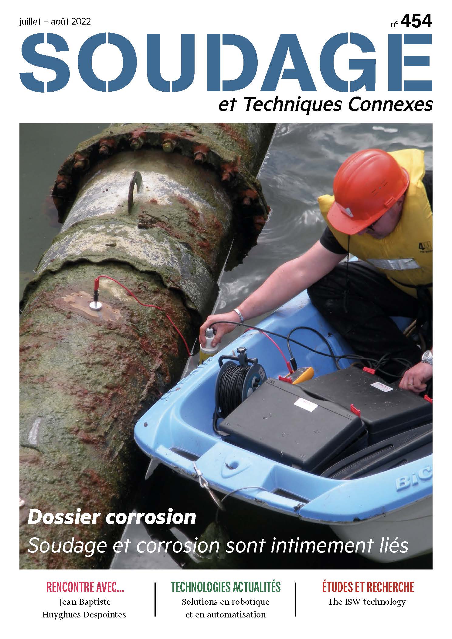 couv-stc454 Archives de la couverture du magazine soudage.