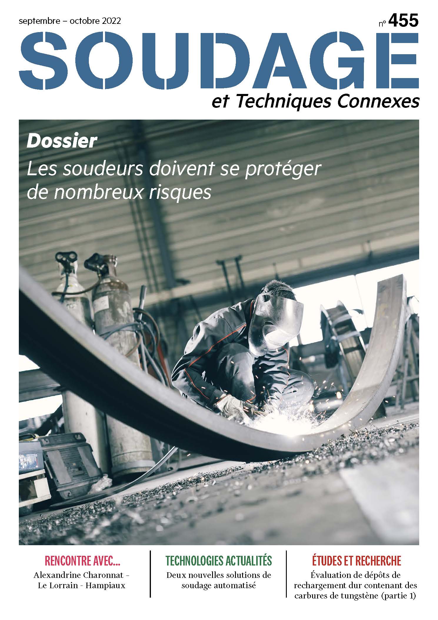 couv-stc455 La couverture du magazine Soudage avec du contenu d'archives.