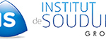 Logo de l'Institut de Soudure Groupe représentant un triangle bleu avec les lettres « IS » en blanc, à côté du nom de l'organisme en bleu et gris, mettant en avant son expertise dans les applications aéronautiques.