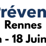 Logo et texte annonçant « Préventica Rennes, du 16 au 18 juin 2026 », avec à gauche un symbole rose ressemblant à un papillon — idéal pour mettre en valeur Préventica Rennes et Préventica 2026.
